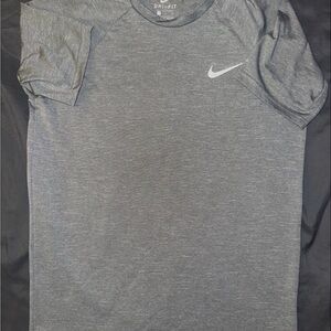 Nike Men's Heather Gray Dri-FIT Tee